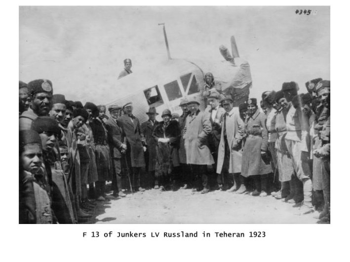 1923 F 13 of Junkers LV Russland in Teheran