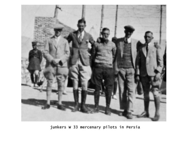junkers-w 33 piloten_Mercenary pilots in Persia